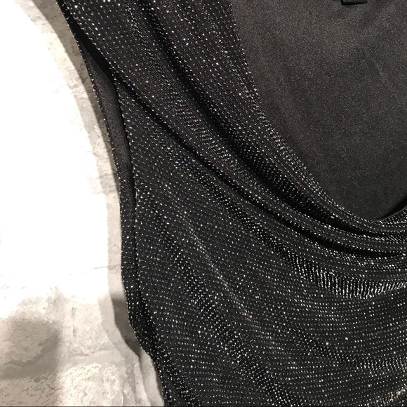 Black sequinned dress top - Picture 3 of 6